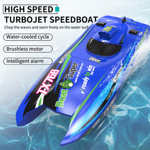 Bateau à grande vitesse de 30 km/h pour enfants, modèle de bateau, refroidissement par eau, jouet d'été, jeu d'eau, SJY-TX768 2.4G, télécommande RC Turbojet Jet - Product Image 6