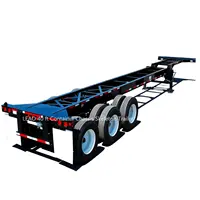 Container Chassis Factory Price 2 Axle 20ft 40ft Intermodal Skel Container Chassis Trailer For Sale