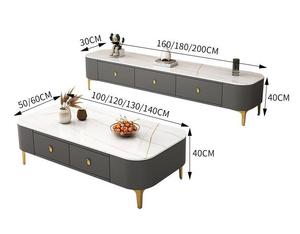 Tables basses carrées modernes de luxe à prix d'usine, tables basses de salon, ensemble de meubles <span class=keywords><strong>TV</strong></span> modernes pour la maison - Product Image 3