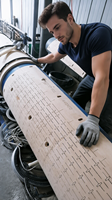 Machine de découpe rotative CNC 3 axes de qualité supérieure et haute précision avec PLC et moteur pour la découpe de cartons rotatifs et la fabrication de matrices