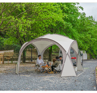 Tente de camping pliante JIYA grande et légère, auvent dôme extérieur, grand abri solaire multi-personnes, protection contre le soleil et la pluie