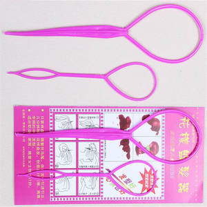 อุปกรณ์ทำผมแบบถักเปีย 1 ชิ้น ที่ทำผมหางม้า วัสดุพลาสติก สีดำ ที่หนีบผมหางม้า อุปกรณ์จัดแต่งทรงผม - Product Image 5