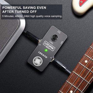Pédale de looper pour guitare Lekato, temps de looping de 5 minutes avec prise en charge USB pour guitare électrique - Product Image 5