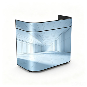 Bancone Reception <span class=keywords><strong>Mobile</strong></span> a LED con Ruote per Eventi Temporanei ed Esposizioni - Product Image 6