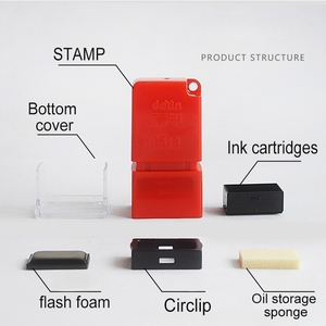 DEJUL 05X13mm auto-encre enseignant personne nom estampage auto <span class=keywords><strong>tampon</strong></span> encreur timbre étui Flash timbres Tampons - Product Image 2
