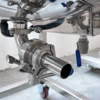 Mélangeur de désinfectant pour les mains 100L 200L 300L 500L 1000L avec SUS316L, homogénéisateur à cisaillement élevé et système de chauffage et de refroidissement