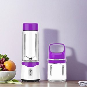 Hot bán 6 Blades mini xách tay máy ép trái cây Máy xay sinh tố BPA miễn phí nhà máy Logo tùy chỉnh 500ml/300ml Công suất USB điện sinh tố - Product Image 3