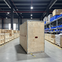 Caisse en bois réutilisable, pliable et personnalisable en contreplaqué à bords acier, pour une chaîne d'approvisionnement mondiale durable