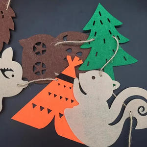 Noël Forêt Animaux Feutre Pliant <span class=keywords><strong>Guirlande</strong></span> <span class=keywords><strong>Dinosaure</strong></span> Forme Sérigraphie Bannière Fête D'<span class=keywords><strong>anniversaire</strong></span> Fournitures Y Compris Animal - Product Image 4