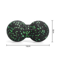 Set de Pelotas de Masaje EPP Toprate, Pelota de Fascia en Forma de Cacahuete, Mini Rodillo de Espuma de Alta Densidad, Grado Alimenticio, Múltiples Tamaños, Liberación Muscular