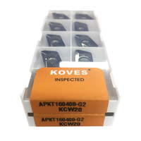 Plaquettes de fraisage en carbure de tungstène APKT1003/APGT1003/APKT1604 pour le traitement de l'aluminium APMT1135/APMT1604, OEM disponible