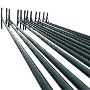 Galvanized solar street lighting steel pole with single or double arms