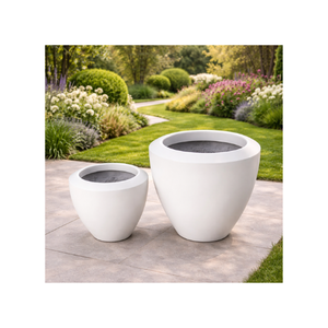 Macetas de Fibra de Vidrio de Alta Calidad, Talladas a Mano, Macetas de Jardín Modernas, Ecológicas, Duraderas, Ligeras y Sostenibles - Product Image 1