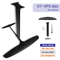 Stock disponible HPS 980 hydroptère Kitesurf feuille Sports nautiques planche carbone Wingfoil surf planche de surf électrique hydroptère pompe