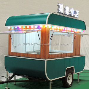 Remolque de Comida Totalmente Equipado con Cafetería Móvil y Barra para Snacks, Papas Fritas, Cocina Prefabricada para Restaurante, Tamaños Personalizables - Product Image 4