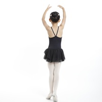 Justaucorps de ballet pour filles avec logo personnalisé et étiquette privée, jupe tutu, en nylon et élasthanne, tenue de danse d'entraînement