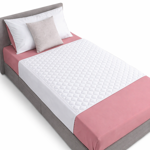 Protège-draps matelassé personnalisé <span class=keywords><strong>lavable</strong></span>, durable et réutilisable, super absorbant, pour l'incontinence hospitalière, avec ailes – Vente en gros usine - Product Image 1