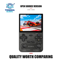K36 Layar IPS OCA 3.5 Inci Full Laminasi 22000+ Permainan Klasik CAVITY HORN Sumber Terbuka Konsol Game Retro Portabel OEM