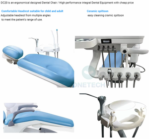 Poltrona Odontoiatrica Multifunzionale DC20 con Set Completo, Attrezzatura Dentistica Elettrica - Product Image 3