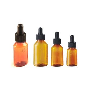 30Ml 50Ml 100Ml 200Ml Tùy Chỉnh Màu Sắc Chất Lỏng Tinh Dầu Y Học Hổ Phách Boston Vòng Nhựa Nhỏ Giọt Chai Wit Pipette - Product Image 1