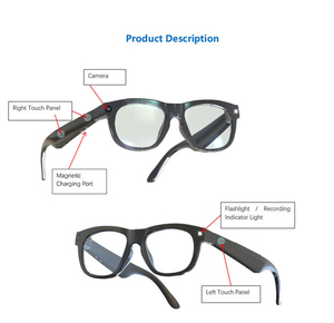 2025 OEM ODM 3D VR <span class=keywords><strong>Android</strong></span> Eye Glasses Chatgpt Translator con Blue tooth Video Camera Display Hardware AI Smart Glasses - Product Image 6