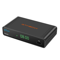 Récepteur satellite TV multistream Full HD 1080P GTMEDIA V7 S5X pour usage automobile, DVB-S/S2/S2X, H.265, USB, WiFi, 512 Mo de RAM