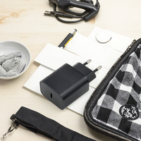 Chargeur rapide 33W avec prise EU PD QC3.0 Type-C certifié CE, fabricant Mi, protections SCP OVP OTP, matériau GAN, écouteurs