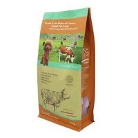 Pochette personnalisée épaissie pour aliments pour chats et chiens, à fond plat, scellée sur huit côtés, autoportante, avec fermeture éclair facile à déchirer, en aluminium et plastique, pour aliments et gelées