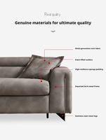 Nordisches Modernes Multifunktionales Ausziehbares Sofabett-Set Hochwertiges Luxus-Villa-Schlafzimmer Konvertierbares Doppelschlafsofa