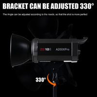 ZSYB Lumière Photographique LED Réglable et Dimmable 200W 2700-6500K pour Caméra Vidéo