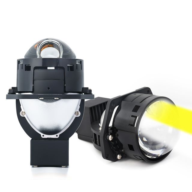 Gpne Bi Led Laser 3.0 Inch H4 H7 9005 9006 Car Bulbs Led Light Error Free H4 Car Retrofit Bi Led Projector Lens with Laser