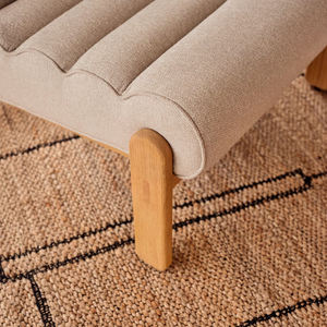 Salon inclinable avec terrasse d'hôtel moderne Chambres modernes Lounge <span class=keywords><strong>Club</strong></span> Coffee Shop <span class=keywords><strong>Fauteuil</strong></span> <span class=keywords><strong>beige</strong></span> en bois de chêne massif naturel - Product Image 3