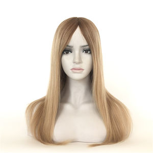 Ombre <span class=keywords><strong>Rubio</strong></span> <span class=keywords><strong>ceniza</strong></span> largo brasileño Remy Peluca de pelo marrón claro encaje Frontal sedoso onda recta pelucas delanteras de encaje de alta calidad - Product Image 3