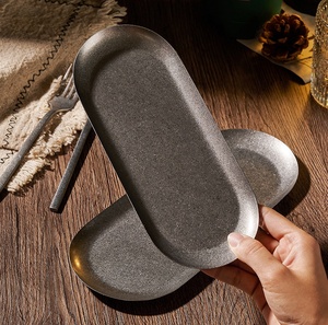 Vassoio Vintage moderno stile occidentale argento fiocco di neve retrò usa e getta piatto lucido per la visualizzazione di gioielli da Dessert cibo per il presente - Product Image 1