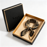 Caja de Regalo para Bufandas de Dos Piezas, Ecológica, Hecha con Materiales Reciclados, Cierre Magnético, con Esponja en Relieve, Personalizable para Empaques de Lujo, Venta al Por Mayor