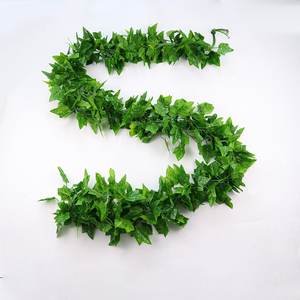 Guirnalda <span class=keywords><strong>de</strong></span> hojas <span class=keywords><strong>de</strong></span> hiedra <span class=keywords><strong>de</strong></span> seda Artificial para decoración del hogar, plantas colgantes para pared, boda, jardín y oficina, 12 E-L088, 230 cm - Product Image 3