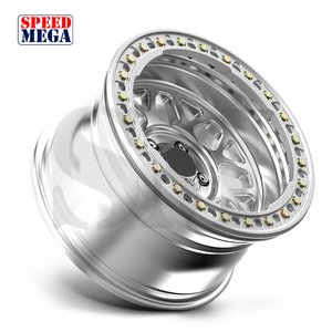 Jantes en alliage forgées 4x4 tout-terrain 16 17 18 20 22 24 pouces avec anneau de blocage de la gomme 5 trous pour pick-up et Jeep - Product Image 2