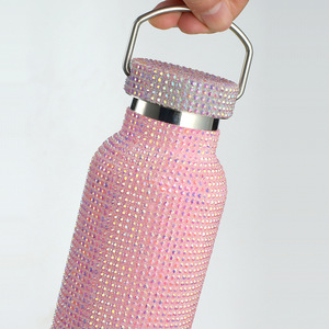 Regalo di moda 304 in acciaio inox Thermos tazza con strass Bling diamante tazza da bere 600ml per regalo Festival - Product Image 2