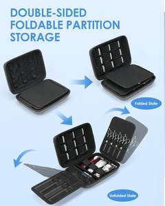 Estuche Rígido para Cortapelos, Estuche de Barbería para Cortapelos y Accesorios, Bolsa de Viaje para <span class=keywords><strong>Surker</strong></span>/Wahl/Andis/Novah, Protector de Afeitadora para Hombre, Kits de Aseo - Product Image 5