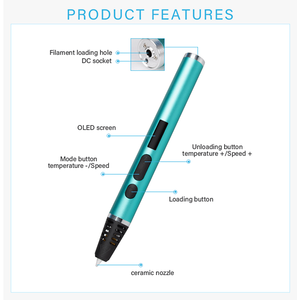Nouveauté JER RP1000 Prix d'usine <span class=keywords><strong>Stylo</strong></span> à dessin en métal Pena Cetak <span class=keywords><strong>3d</strong></span> Stylos <span class=keywords><strong>3D</strong></span> pour enfants et adultes Cadeaux pour enfants - Product Image 4