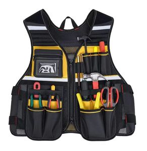 Bolsa <span class=keywords><strong>de</strong></span> Herramientas Multifuncional <span class=keywords><strong>de</strong></span> Alta Resistencia para Electricistas, con Múltiples Bolsillos Reflectantes, Impermeable y con Cierre, OEM ODM al por Mayor - Product Image 3