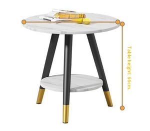 Set Moderno da Balcone 3 Pezzi: Tavolo in Pietra Sinterizzata Bianca, 2 Sedie Grigio-Arancio con Gambe Nere e Oro per Interni ed Esterni, Hotel e Caffè - Product Image 4