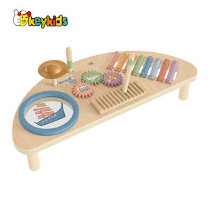 Centre d'activité multifonctionnel en bois, nouveau <span class=keywords><strong>jouet</strong></span> d'établi musical pour bébé W07A213 - Product Image 3