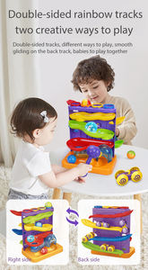 Più popolare 2 in 1 pinguino martellante per bambini montagne russe Montessori giocattoli di plastica set di costruzione per il divertimento e l'apprendimento - Product Image 5