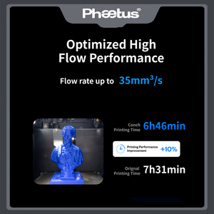Boquilla Phaetus Upgraded Conch Hotend Plus EndCoat, Nueva, de Carburo de Silicio, para Impresoras 3D Bambu Lab X1 P1 Series, 1.5 Años de Garantía - Product Image 6