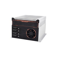 PC Industrial Intel de 14.ª Generación con 8 Puertos LAN PoE, Computadora Integrada Core I9 I7 I5 con 4 Discos Duros Intercambiables en Caliente, Alimentada por GPU de 300W para Computación