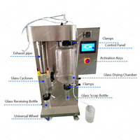 Lab Model Spray Dray Droogmachine Honing Ei Vruchtensap Koffiespray Droger Melkpoeder Vis Collageen Machine