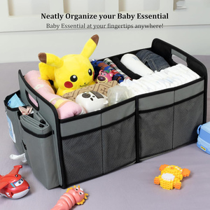 Organizador de Pañales Plegable Personalizado para Bebé, Organizador de Maletero de Gran Capacidad para Automóvil y Estación de Cambio de Pañales - Product Image 5