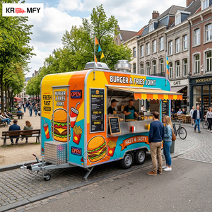 DOT CE Square Trailer Fully Equipped For Soft Serve <b>Machine</b> Ice Cream Hot Dog Fast Business Food Truck - Product Image 4