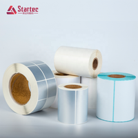 Étiquettes adhésives thermiques directes d'usine, autocollants imperméables pour expédition, papier pour codes-barres pour livraison express d'électronique